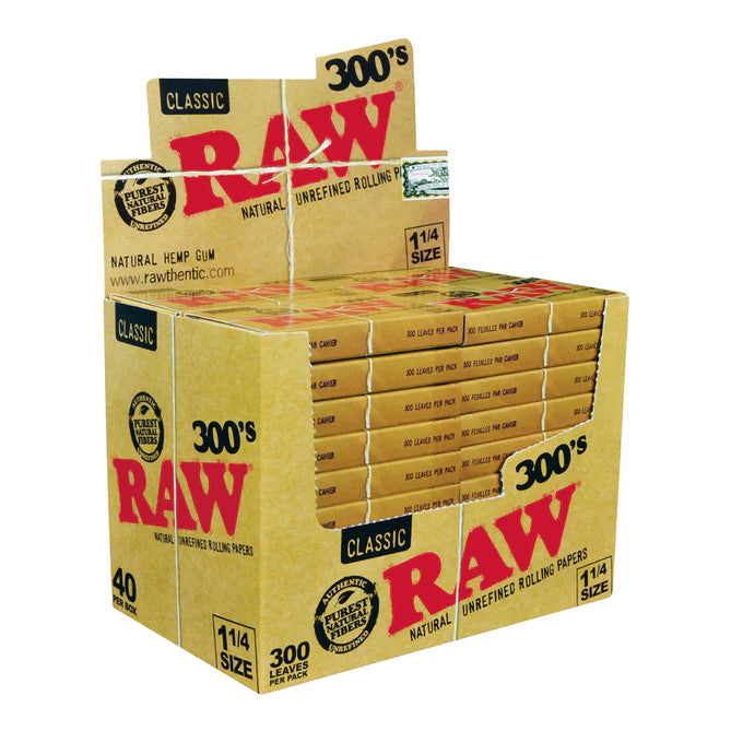 RAW 300's 1 1/4 Rolling Papers Classic