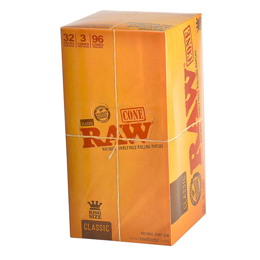 RAW Classic Pre-Rolled King Size Cones - 3 pack